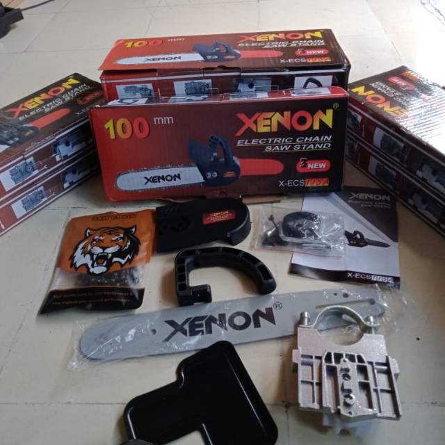 Chainsaw Mini Adaptor Xenon Stand gerinda Gergaji potong kayu