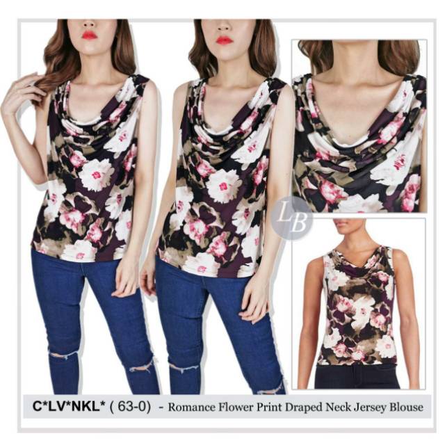 CK calvin flower blouse