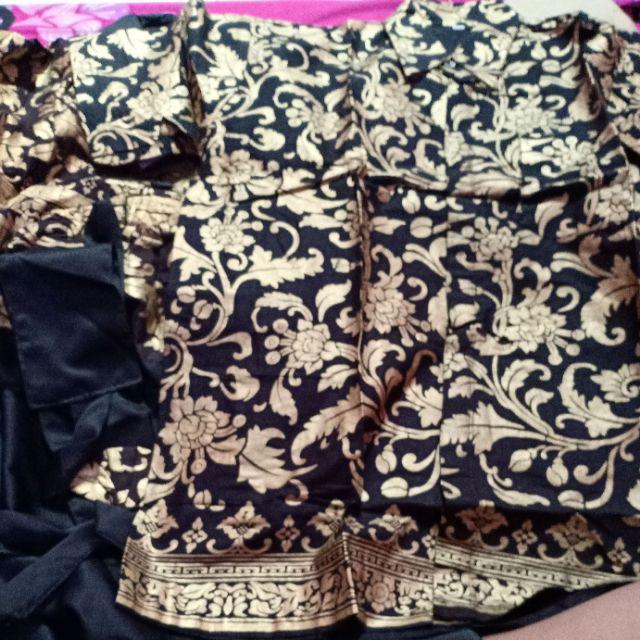 Maura Couple - Sania Ruffle Batik Couple Ori Ndoro Jowi Garansi Termurah Shopee -modern Batik Couple