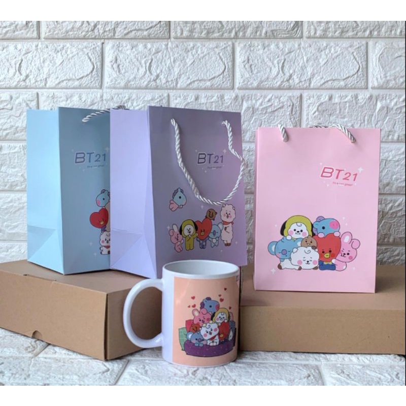 Paperbag BT21 Tas Korea BTS Paper Bag