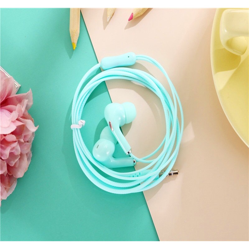 Headset Earphone Candy Macaron all Smartphone