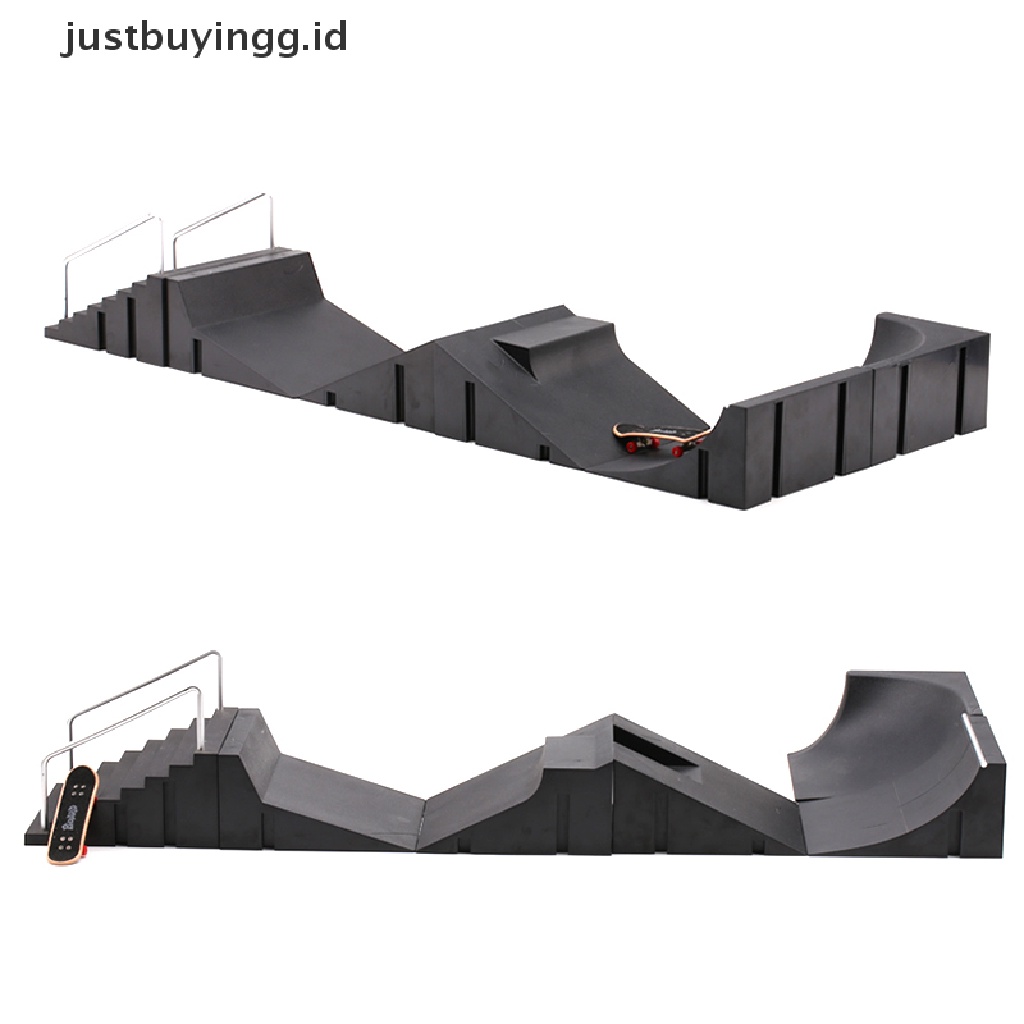 Set Mainan Skateboard Jari Mini Dengan Track Ramp Untuk Pelatihan