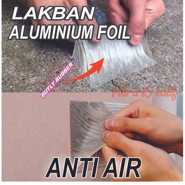 

Lakban Perekat Ajaib Super Kuat Anti Bocor Tahan Air Bahan Aluminium Foil 50MM X 5M Berkualitas