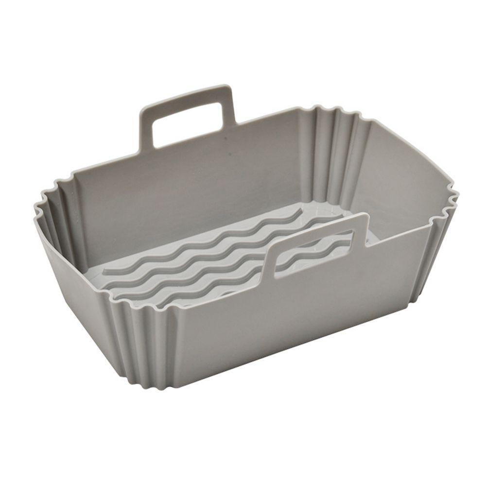 R-FLOWER Persegi Panjang Silikon Panci Grill Pot Tray Masak Reusable Pizza Plate Baking Basket