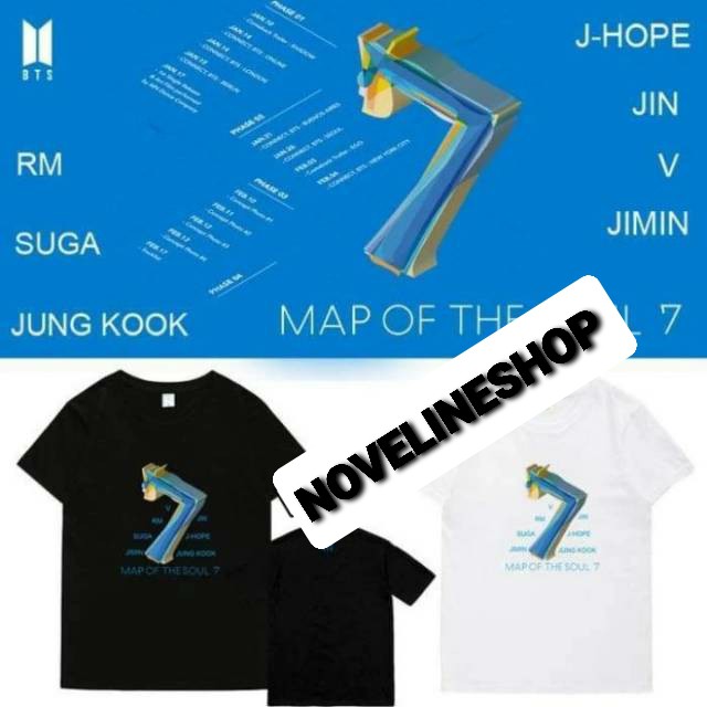 KAOS BAJU TSHIRT KPOP MEMBER BTS BT21 MAP OF THE SOUL 7