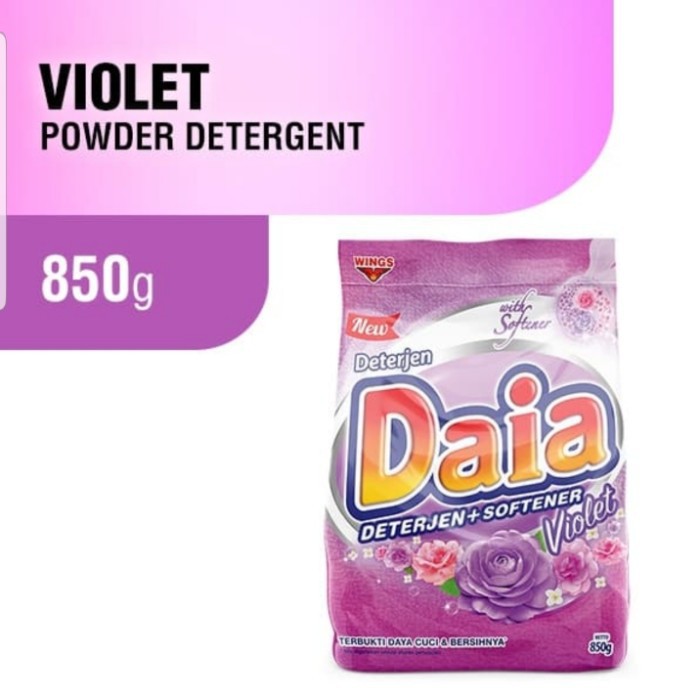 

DAIA VIOLET DETERJEN+SOFTENER BUBUK 800G