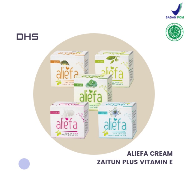 Cream Herbal Aliefa Zaitun Plus dan Vitamin E Krim Wajah