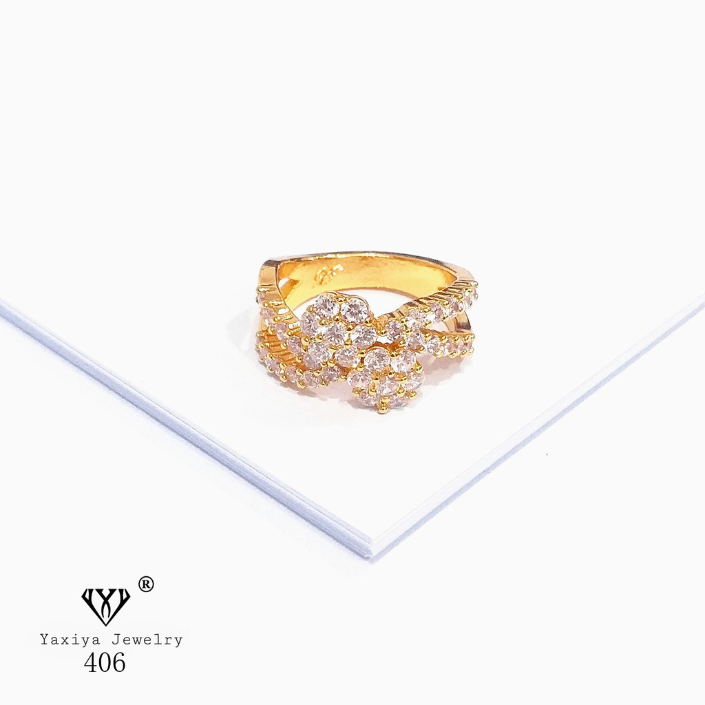 

Cincin Permata Lapis Emas Perhiasan Imitasi Gold Yaxiya Jewelry 406