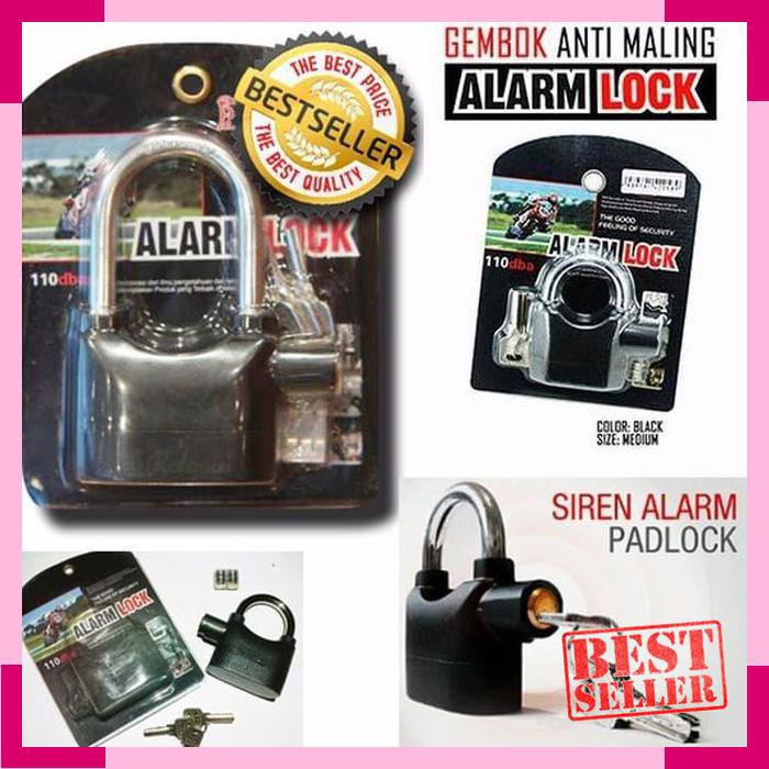 PROMO Gembok Alarm Anti Maling Murah Surabaya Jual Alat Keamanan Motor Gojek NYAMAN