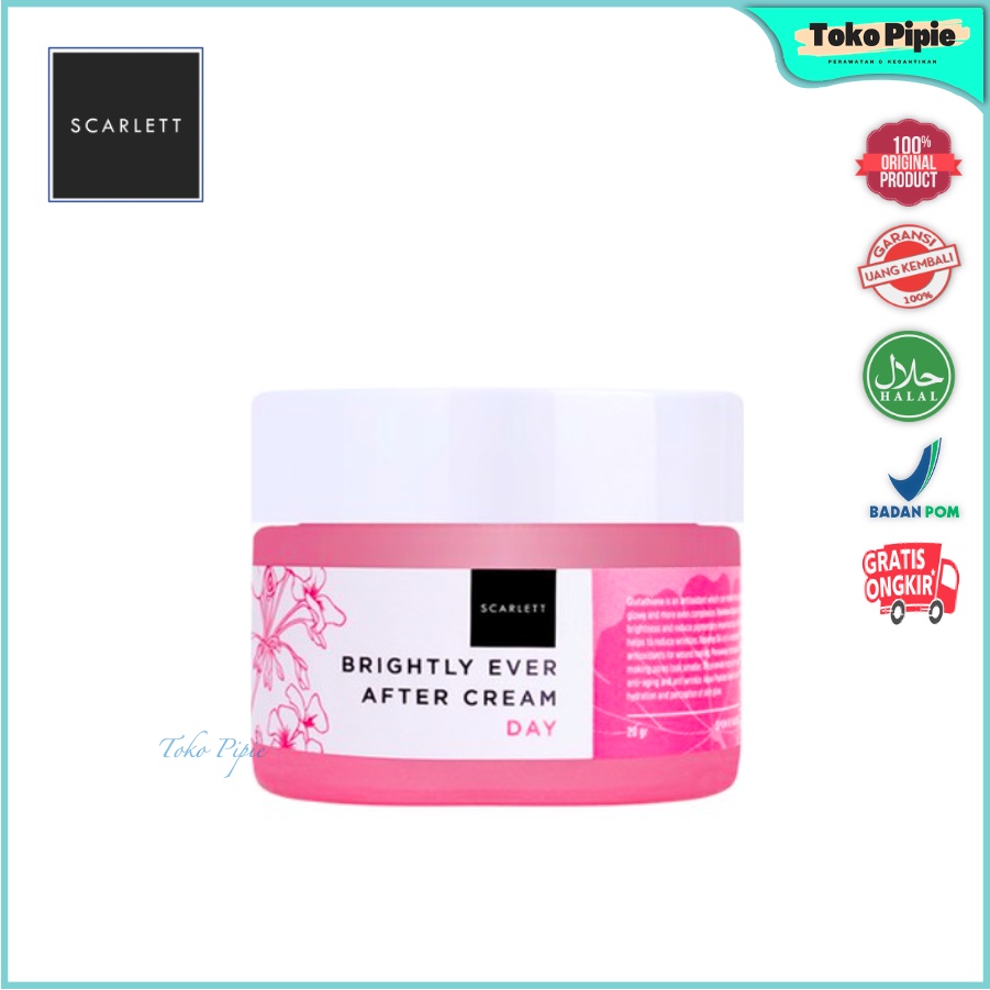 Scarlet Scarlett Skarlet Scarrlett Whitening Brightening BRIGHTLY CREAM DAY Serum Essence Cream Krim