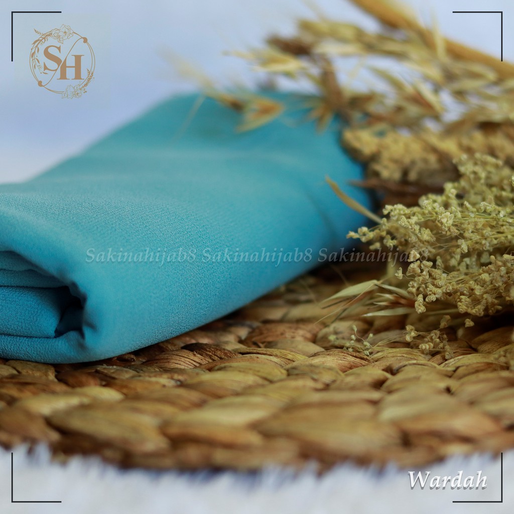 PROMO Pashmina Ceruty Babydoll 200x75 cm jahit tepi CHAPTER1-Wardah