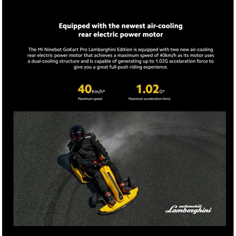 Gokart Pro Lamborghini Ninebot Gokart Pro By Segway