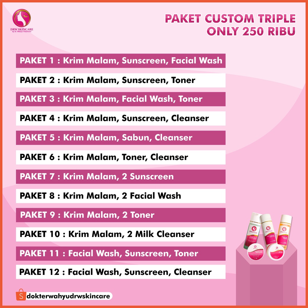 PAKET CUSTOM DRW SKINCARE ORIGINAL