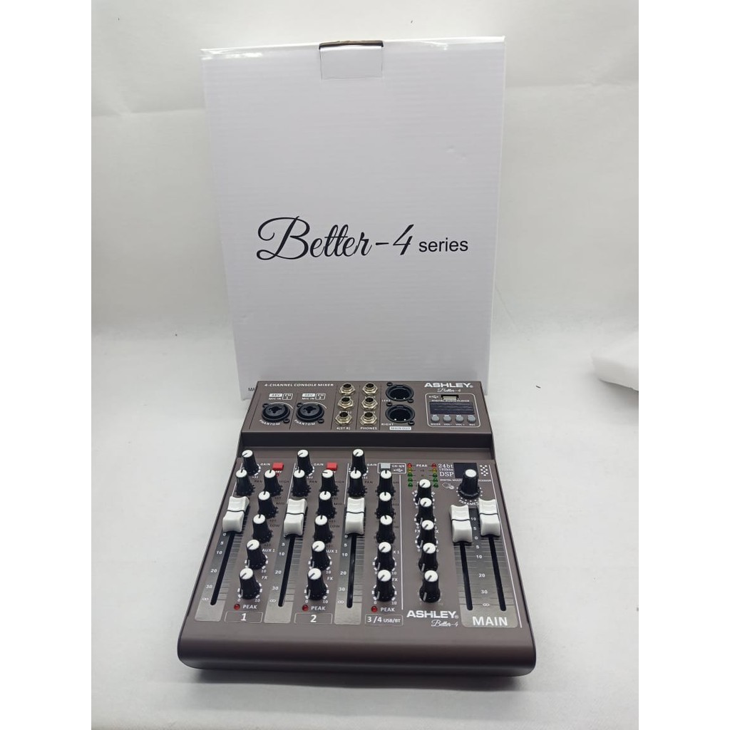 MIXER AUDIO ASHLEY BETTER-4/BETTER4  4CHANEL ORIGINAL blutooth usb