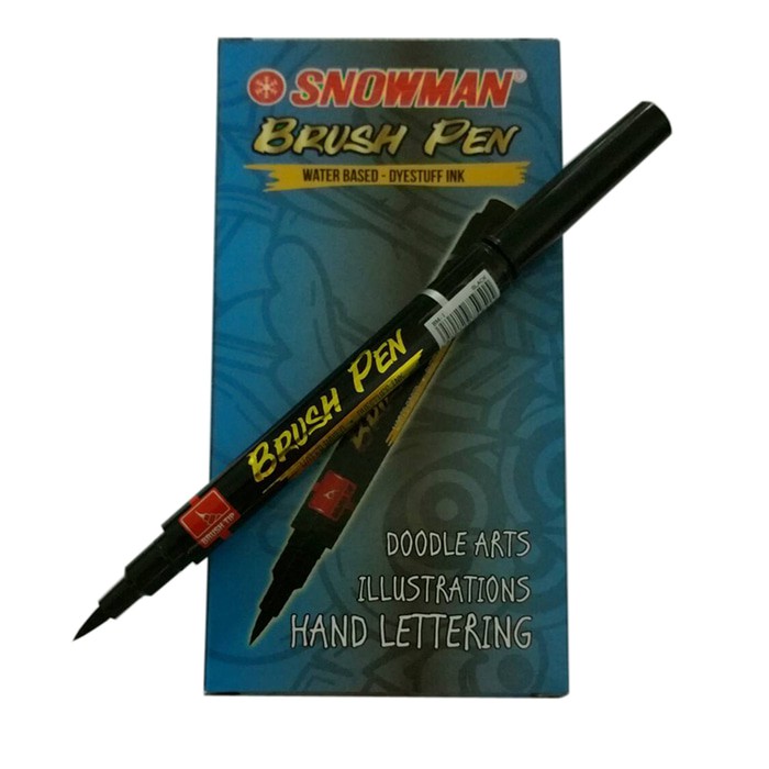 

Snowman Brush Pen