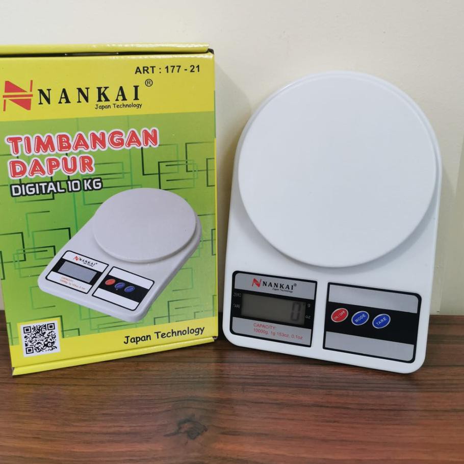 NF4✰ NANKAI TIMBANGAN DAPUR DIGITAL 10 KG - TIMBANGAN KUE 10KG 177-21 Bagus Dipakai