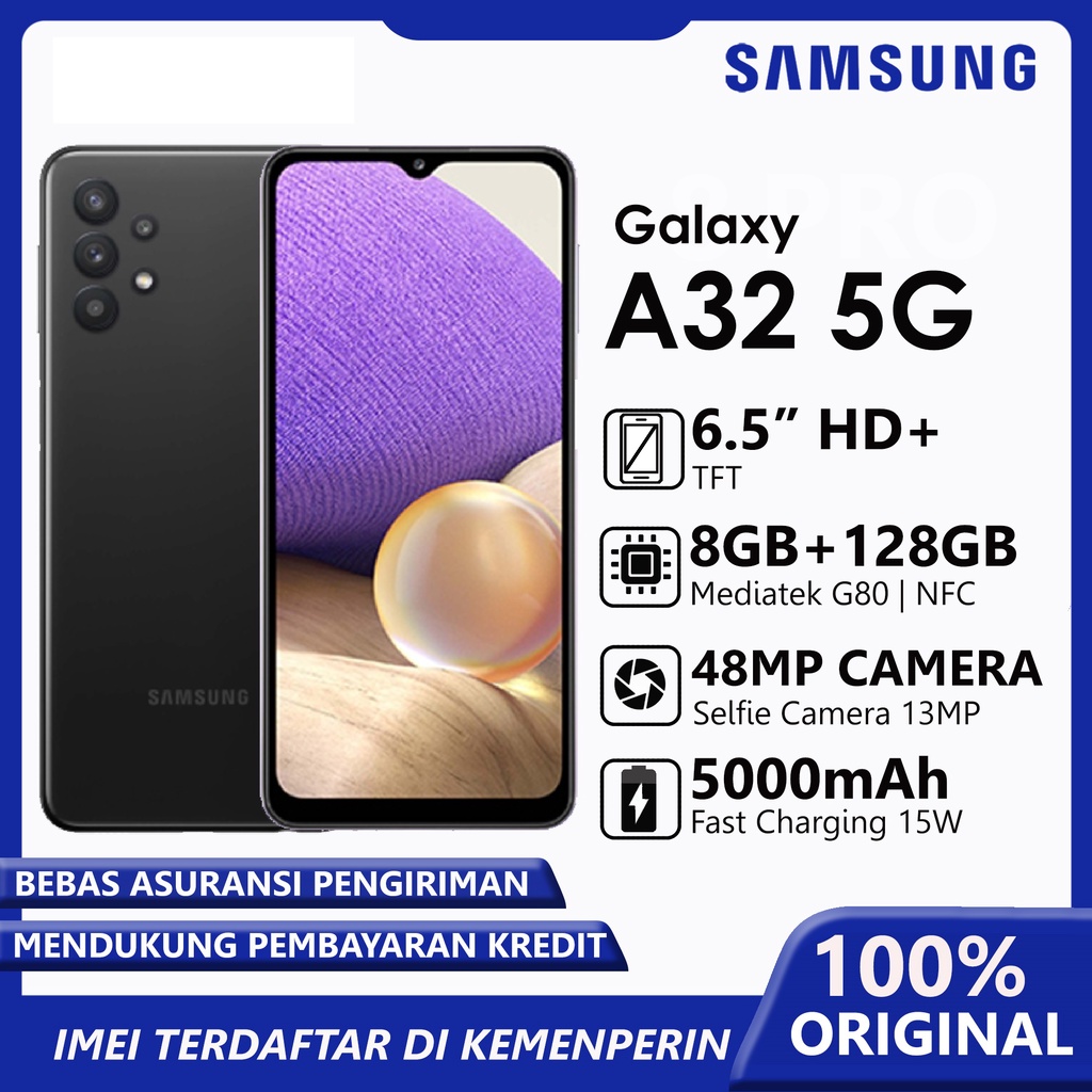 Samsung Galaxy A32 5G [ 8/128GB ] - Garansi Resmi