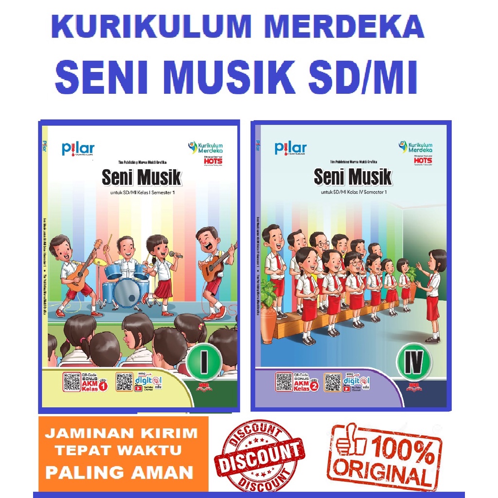 Jual Seni Musik SD MI Semester 1 Pilar Seni Musik SD Kurikulum 