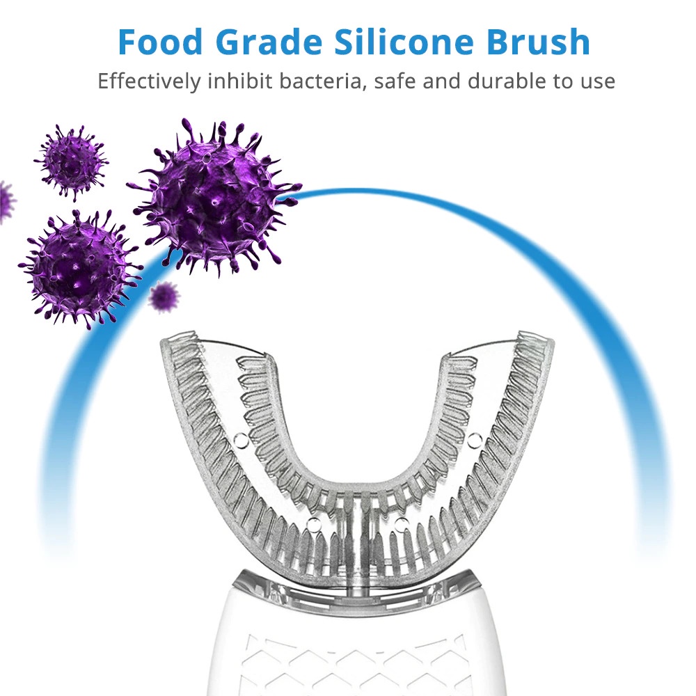 Sikat Gigi Elektrik 360 Degree Intelligent Sonic Toothbrush - SZ87 - White