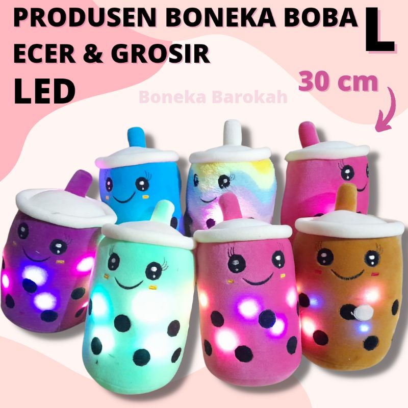 [BISA COD] Boneka | Boneka Boba | Boba | Mainan anak | Boneka lucu | Milk Boba | Bobeka Boba LED | B