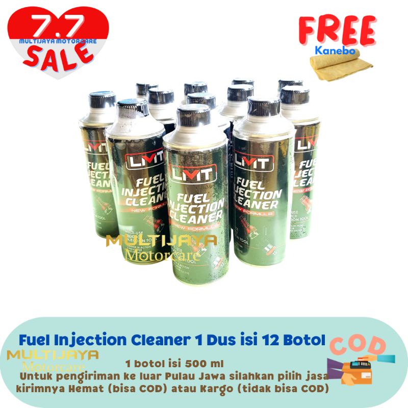 HIGH QUALITY Cairan Pembersih Injeksi Motor Fuel Injection Cleaner LMT 1 Dus FIC isi 12 Botol 500 ml