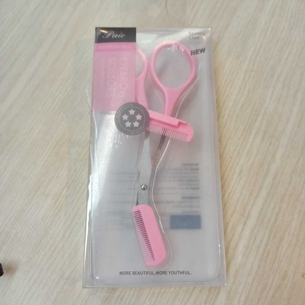 Gunting Alis mata merapihkan bentuk bulu alis mata menjadi lebih mudah Professional Stainless Steel Nail Clipper Travel Fingernail Cutting Trimmer Machine Toenail Scissors Nippers Plier Pedicure Tool Stainless Steel Nail Cuticle Scissors Manicure Nipper