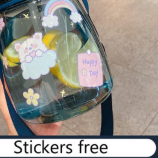 ➸ (LC) Botol Minum Anak Big Belly Water Bottle Free Sticker ★