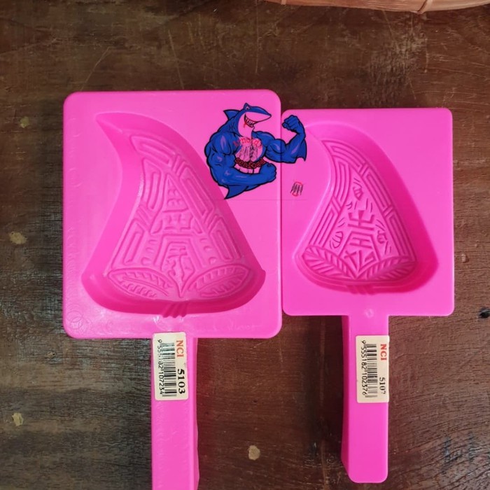 cetakan kue bulan plastik daun ukuran besar