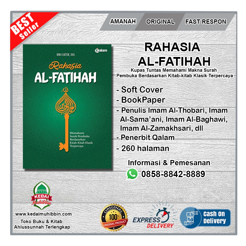 RAHASIA AL-FATIHAH - Penerbit Qalam (100% Original)