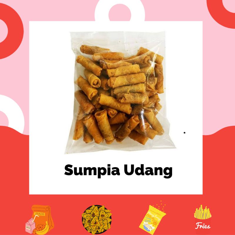 

Sumpia Udang - Sumpia isi Abon Udang - Sumpia Ebi Super - Snack Jajan Cemilan Kiloan