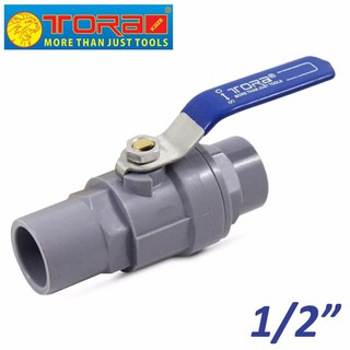 Tora Ball Valve PVC Abu 1 2 AW Stop Kran Paralon Gagang Tora Ball Valve PVC Abu 1 2 AW Stop Kran Paralon Gagang