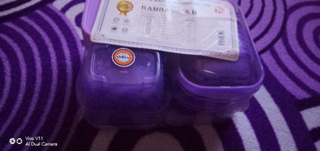 Toples Kulkas Tempat Penyimpan Makanan Food Container Seet Smart Mom Lockdown