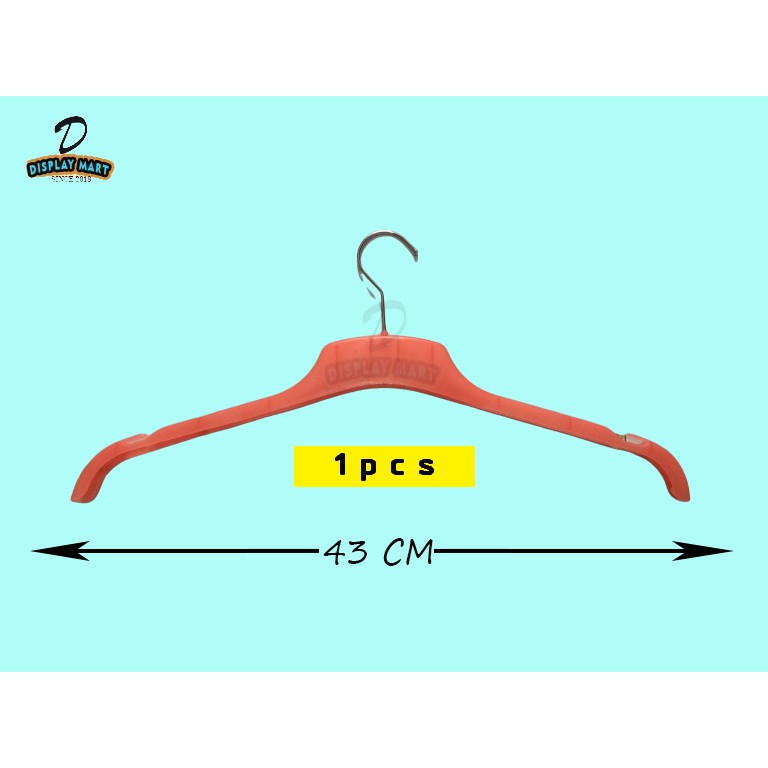 Hanger Baju Kaos Jas Pakaian Ukuran Dewasa 282 Kemasan 1PCS SATUAN - ORANGE