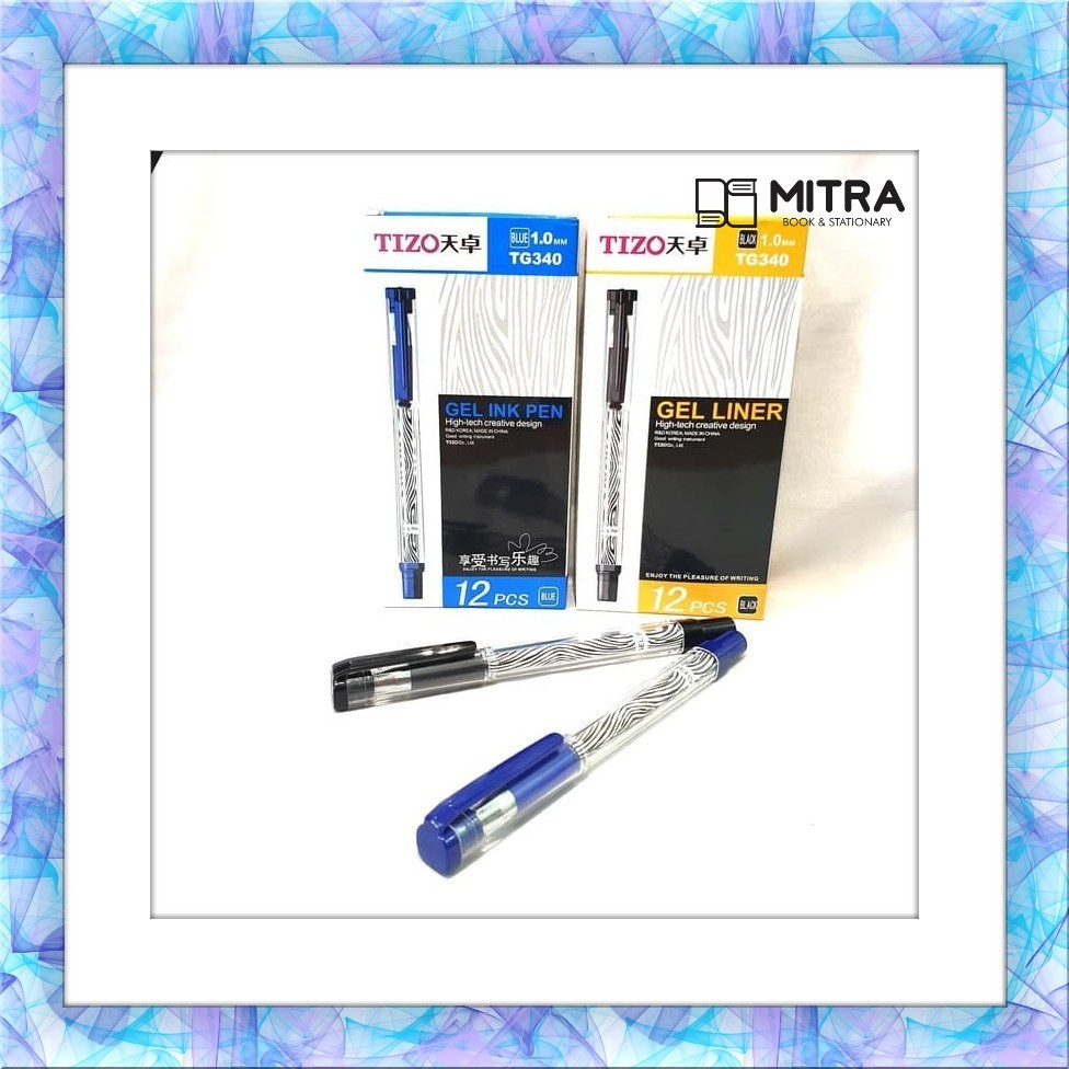 

Pulpen Bolpen Bolpoint Tizo TG340 Hitam Biru