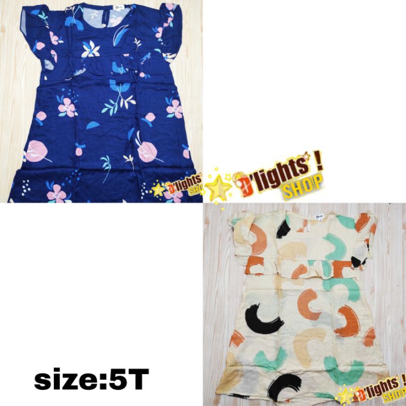 Dress ruffle rayon merk smilee original