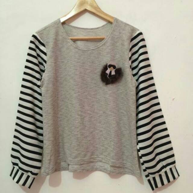 FENDI STRIPE COMBY SWEATER