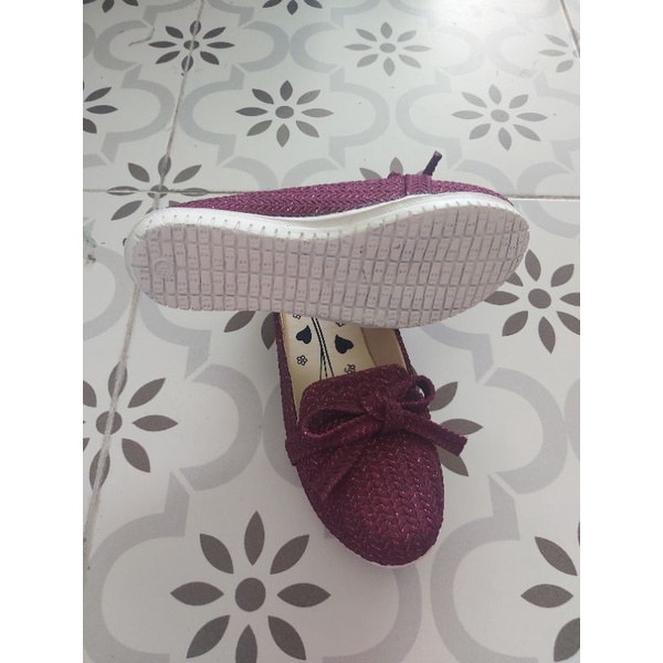 SELOP FLAT RAJUT ZARA .SEPATU WANITA RAJUT