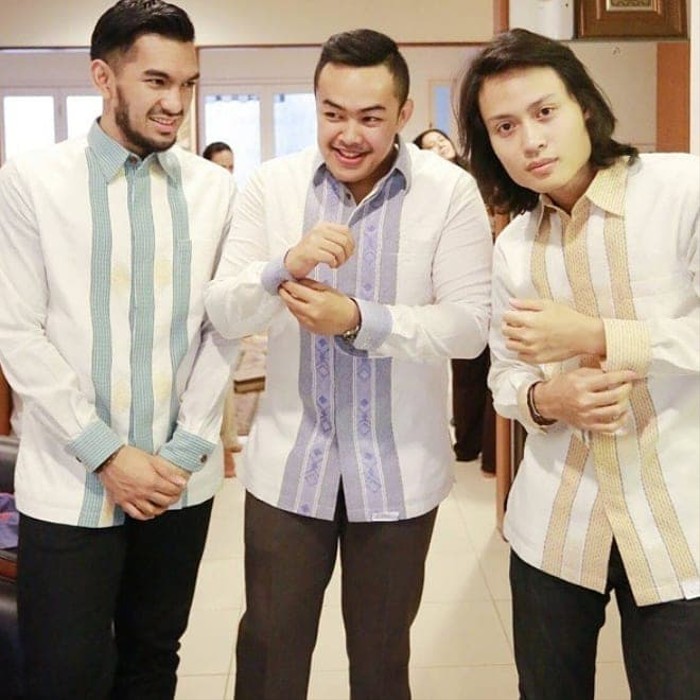KEMEJA TENUN || TENUN BARON || BARON || KAIN SONGKET || TENUN L48