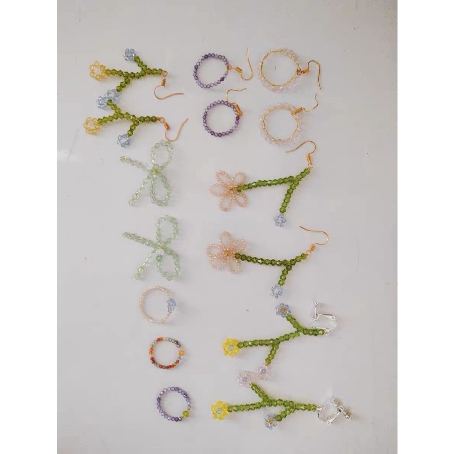 1 Untai / Lot Manik-Manik Kaca Kristal Bumi Langka Ukuran 2mm Untuk Membuat Perhiasan Gelang Kalung Anting
