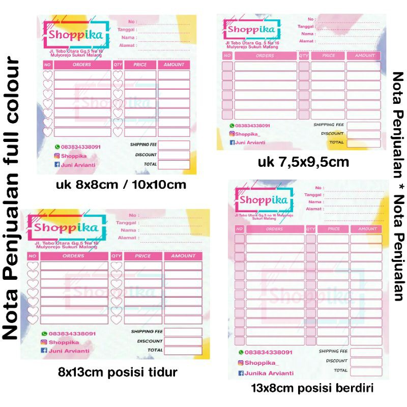 

CETAK KERTAS NOTA PENJUALAN