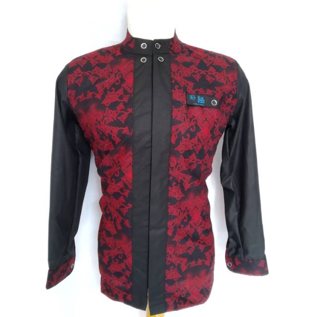 Koko Batik Djiharkah fashion warna merah