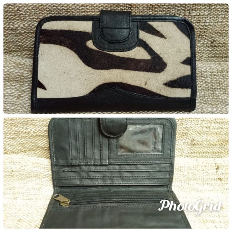Dompet Kulit Wanita Motif Zebra