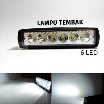 Lampu Sorot Tembak BAR Work Light motor mobil 6 titik mata SLIM -  ADN.IN