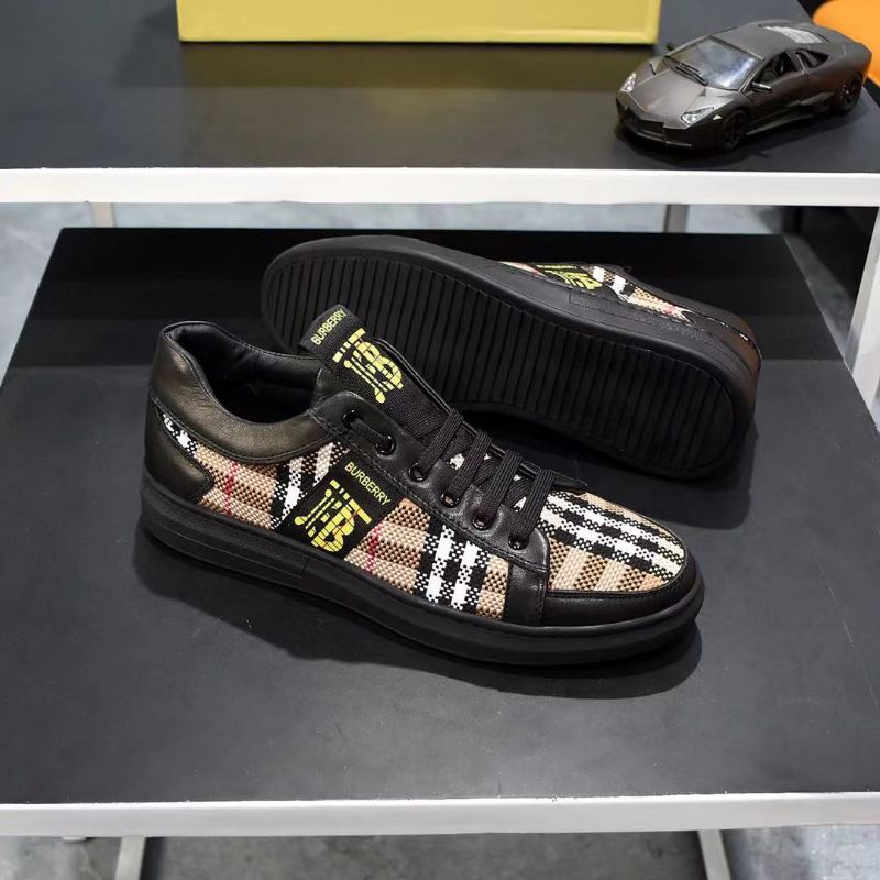 sepatu pria sneaker bur'ber'ry mirror quality shoes men cowok kets terlaris