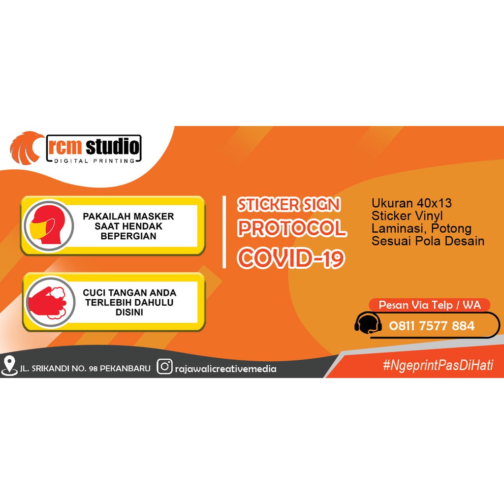 

[PROMO MURAH DAN BERKUALITAS] Sticker Sign Physical Distancing / Stiker Tanda Jaga Jarak Aman