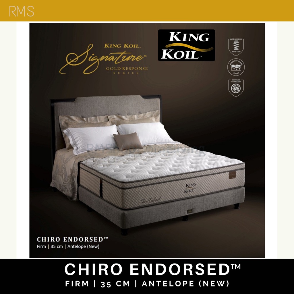 King Koil Kasur Springbed Uk. 200 x 200 CHIRO ENDORSED (Mattress Only) / Matras King Koil