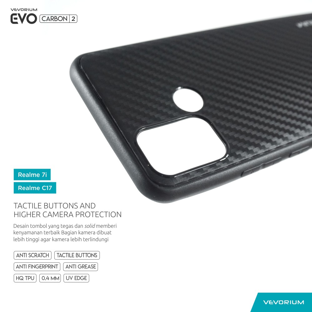 VEVORIUM EVO CARBON Realme 7i Realme C17 Premium Soft Case Softcase