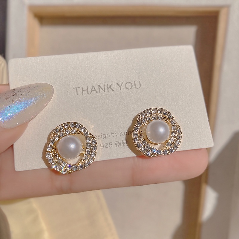 Hello Girl S925 Silver Needle Multi-style Earrings Fashion Niche Design Light Luxury Earring-14#