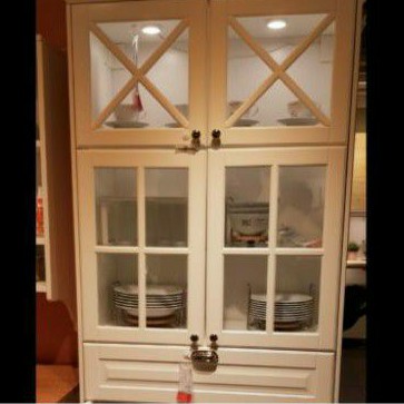 Lemari pajangan lemari dapur bupet 80x40x210 duco klasik bukan ikea