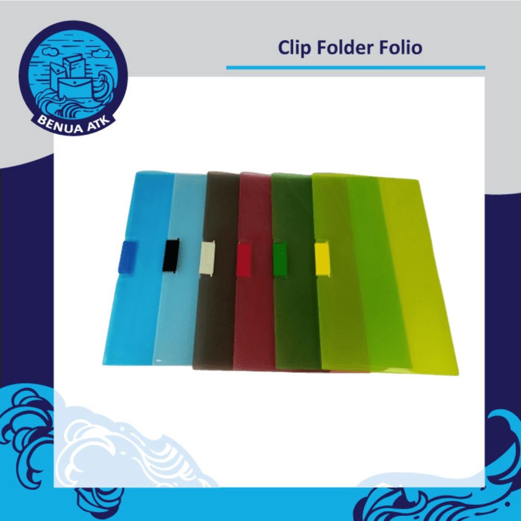 

Map Plastik Clip Folder Folio Dataflex [isi 6pcs mix warna] DF-331